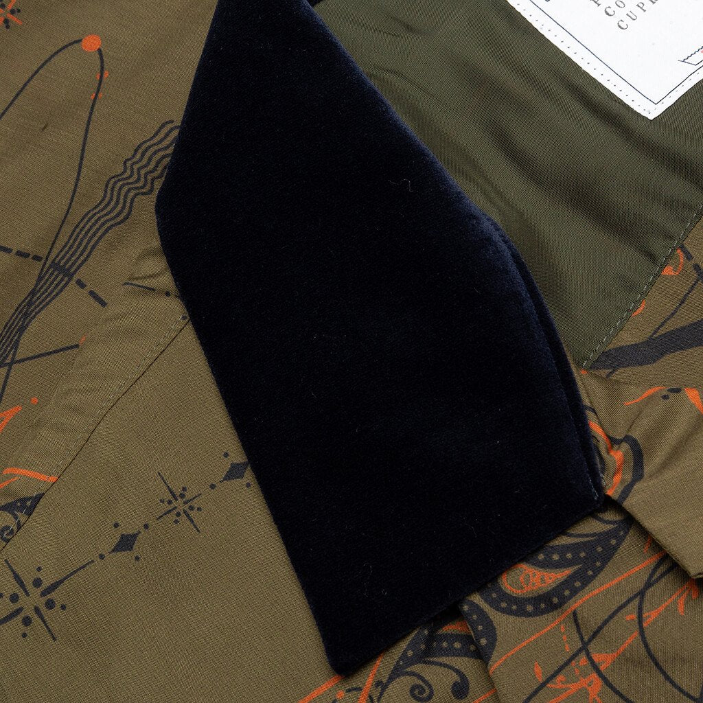 Sacai x Dr. Woo Bandana Print Shirt - Khaki