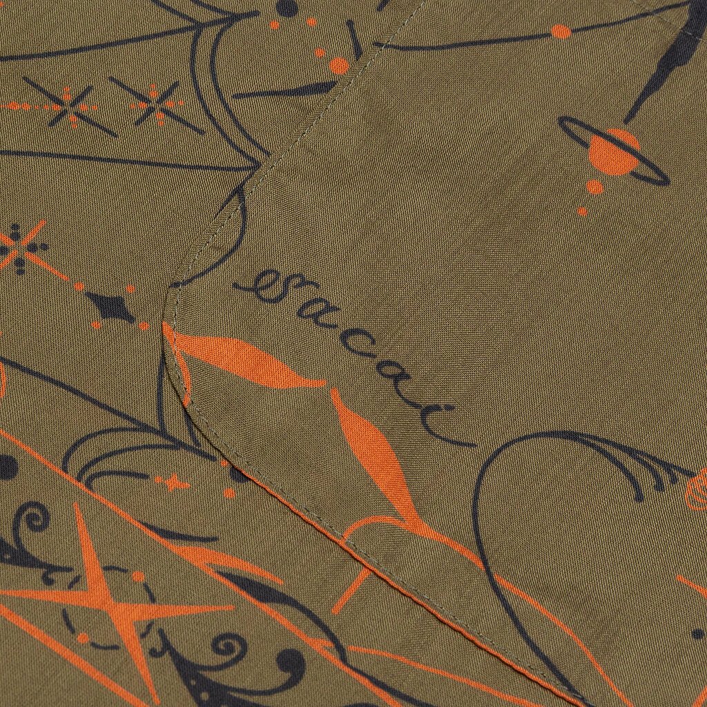 Sacai x Dr. Woo Bandana Print Shirt - Khaki