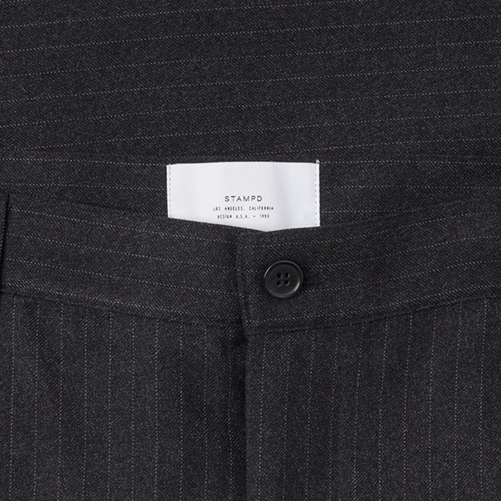 Arden Trouser - Black Pinstripe
