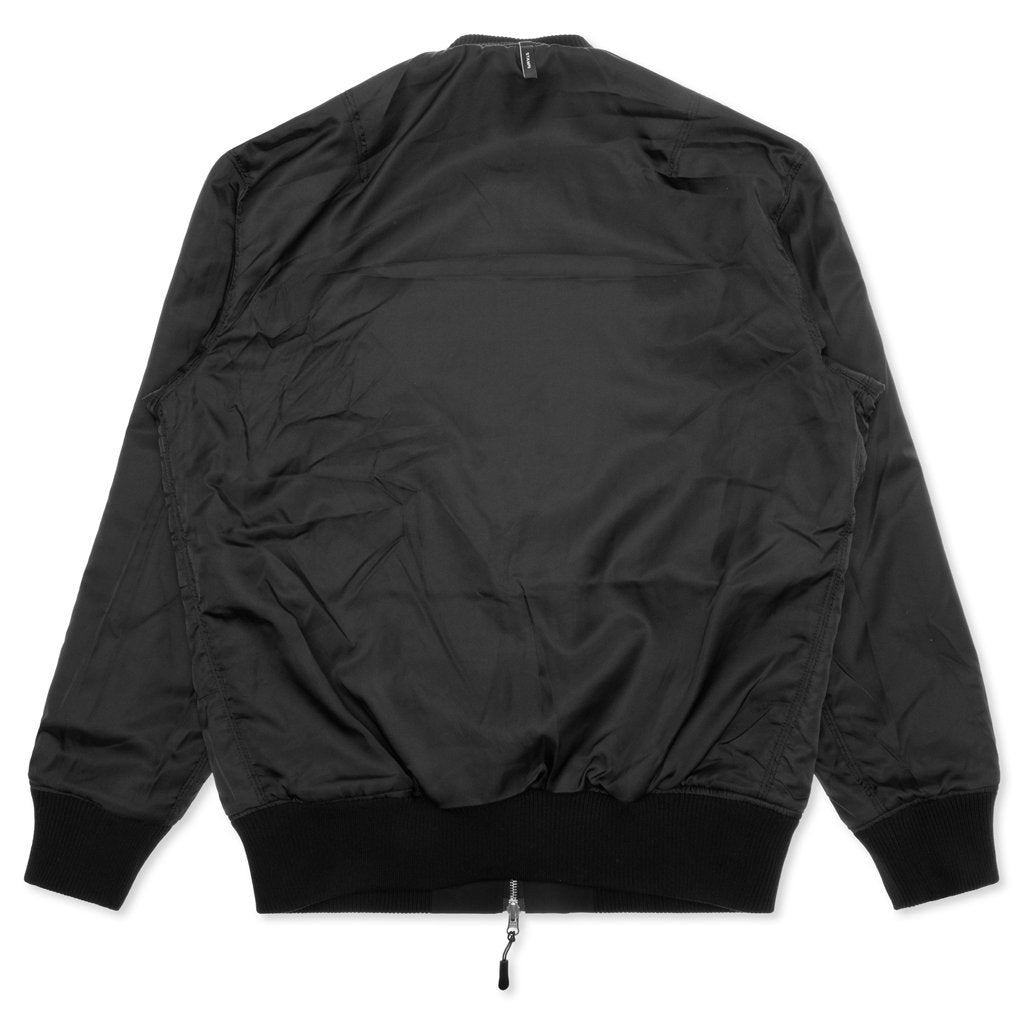 Reversible Utility Bomber Jacket - Black