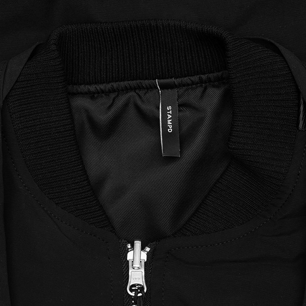 Reversible Utility Bomber Jacket - Black