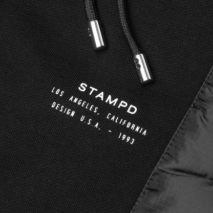 Stacked Puffer Sweatpant - Black