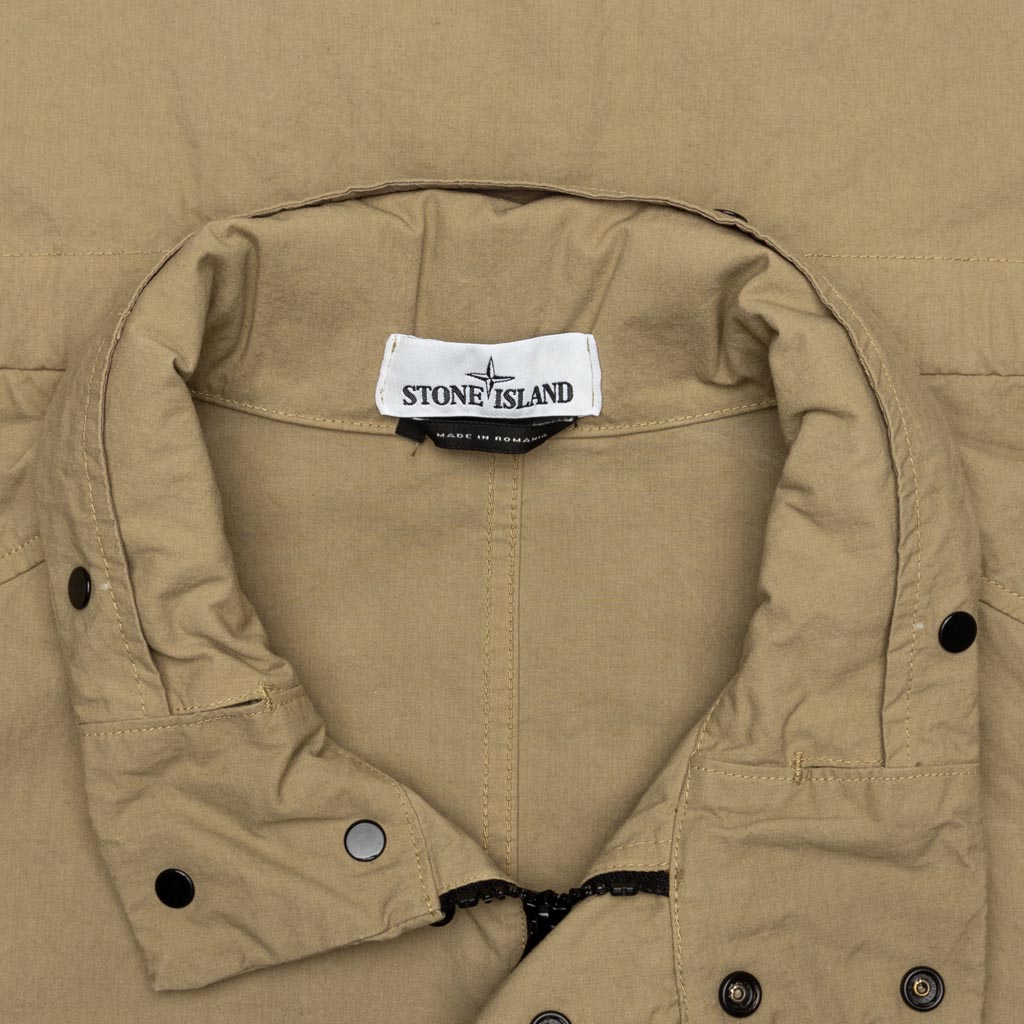 Center Patch Logo Jacket - Dark Beige