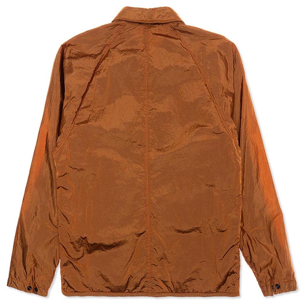 Nylon Metal Rete Isolante-TC Overshirt - Orange