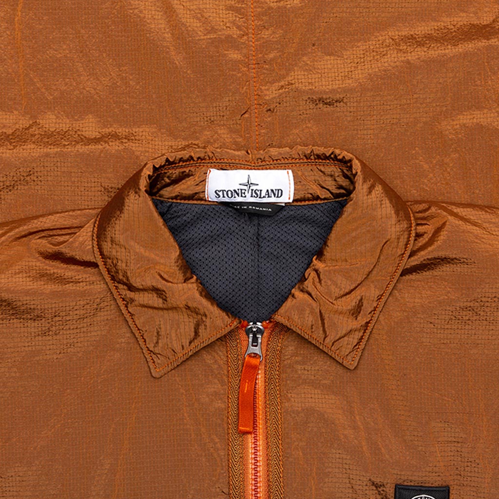 Nylon Metal Rete Isolante-TC Overshirt - Orange