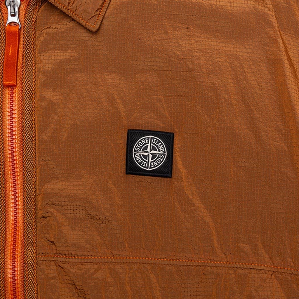 Nylon Metal Rete Isolante-TC Overshirt - Orange