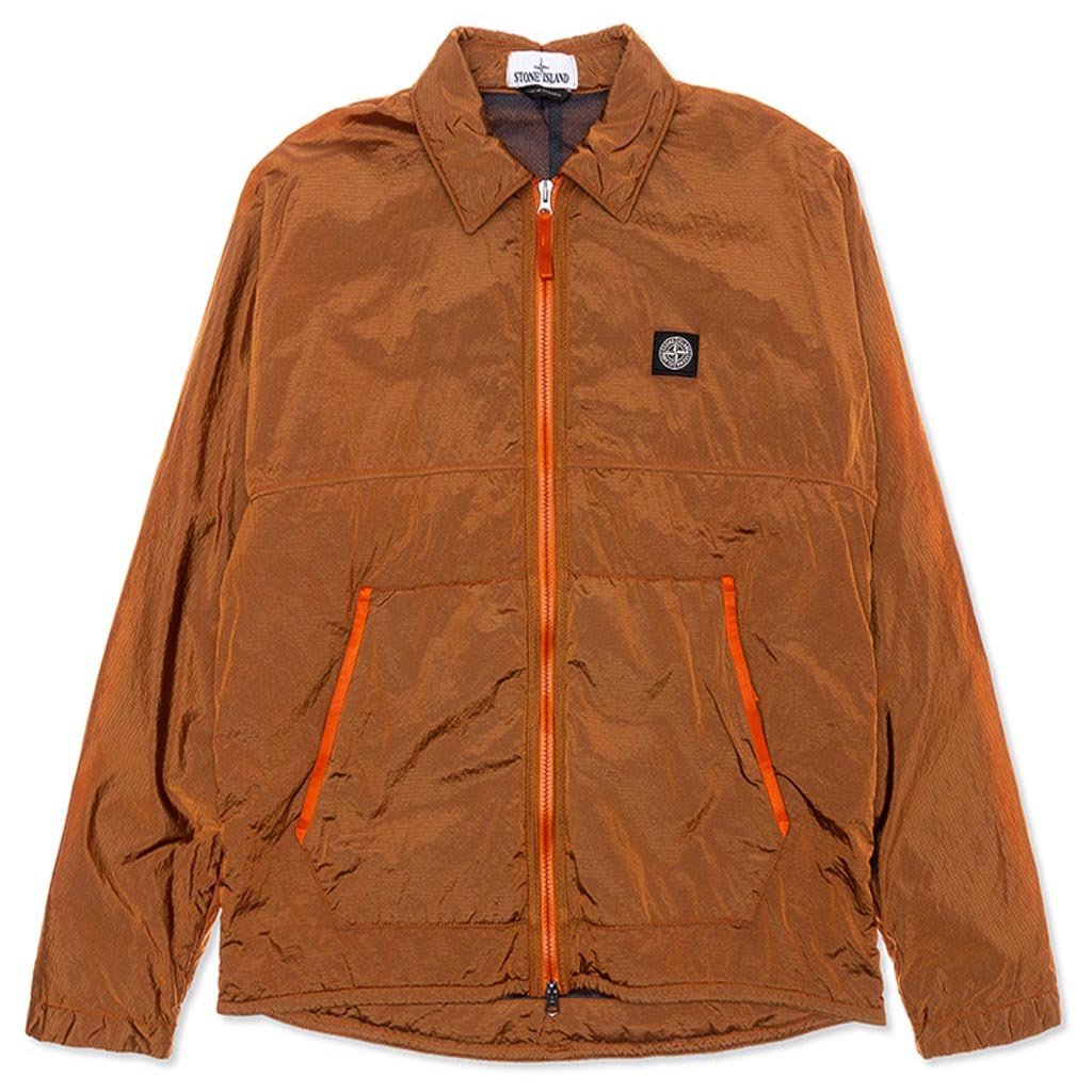 Nylon Metal Rete Isolante-TC Overshirt - Orange