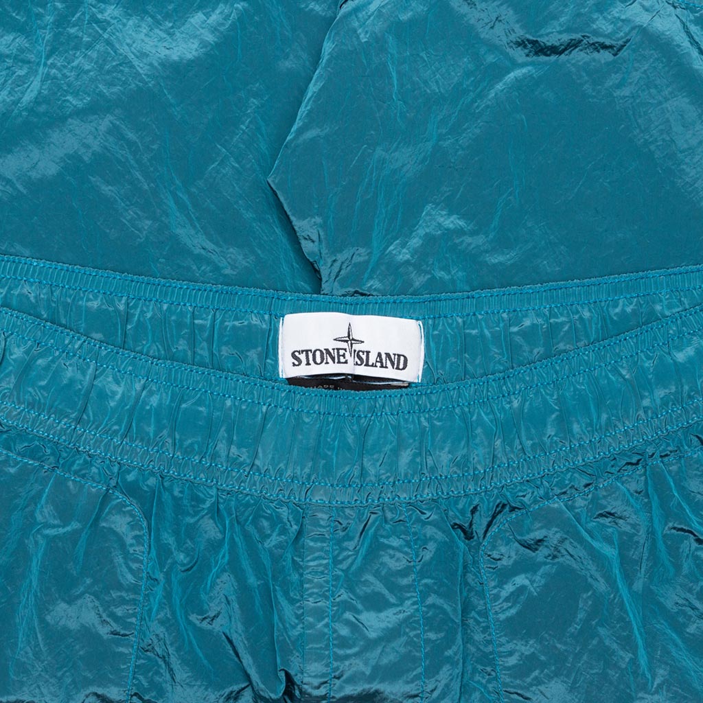 Nylon Metal Swim Trunks - Turquoise