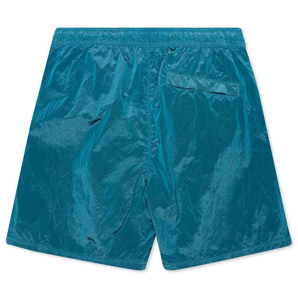 Nylon Metal Swim Trunks - Turquoise
