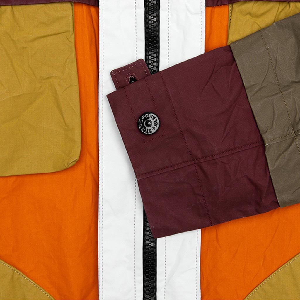 Tela Placcatta Bicolore Hooded Field Jacket - Orange