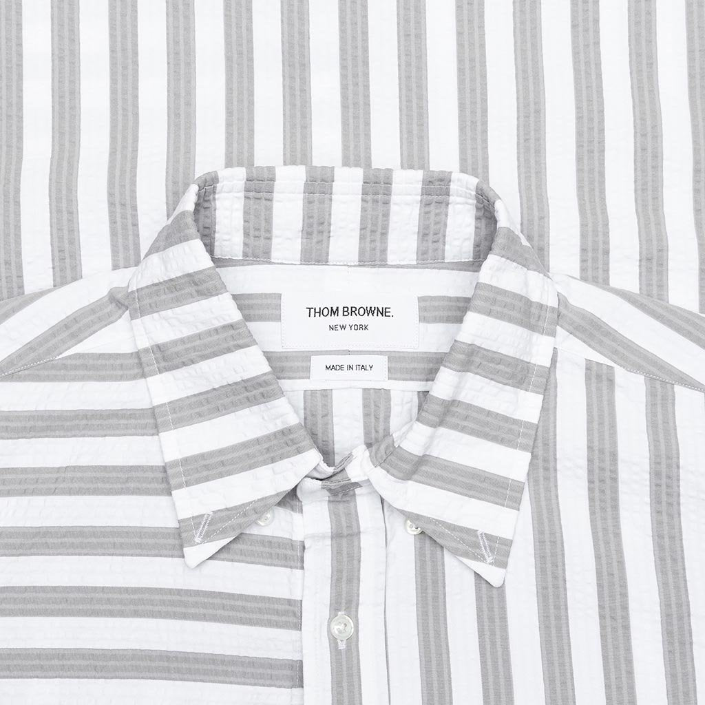 Button Down S/S Shirt - Medium Grey