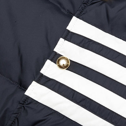 Downfilled Snap Front Vest - Navy