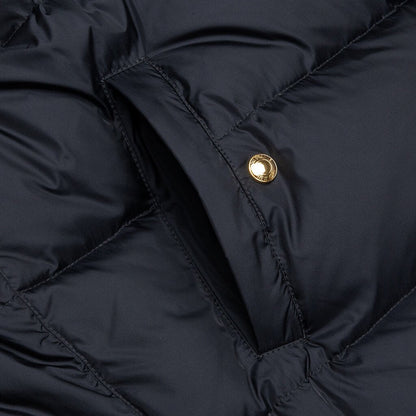 Downfilled Snap Front Vest - Navy