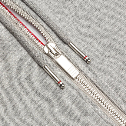 Zip-Up Pullover Hoodie - Light Grey