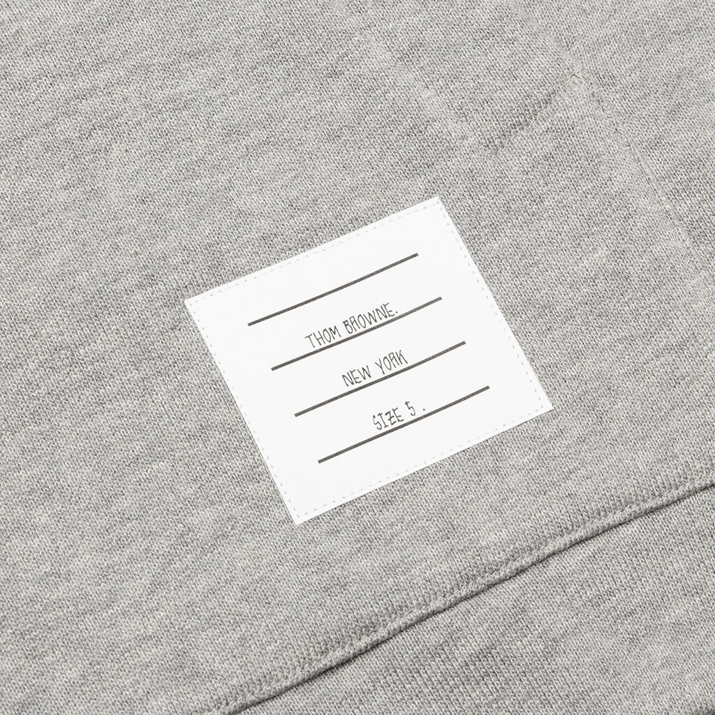 Zip-Up Pullover Hoodie - Light Grey