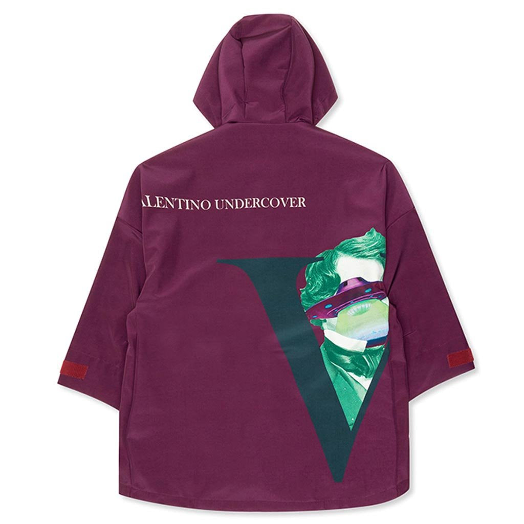 Undercover x Valentino Hooded Coat - Bordeaux