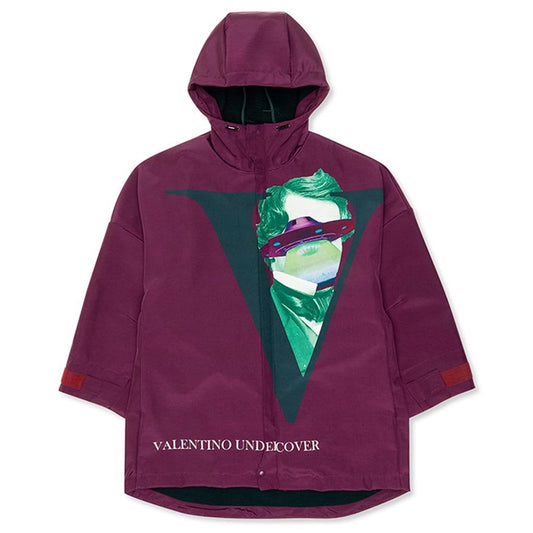 Undercover x Valentino Hooded Coat - Bordeaux