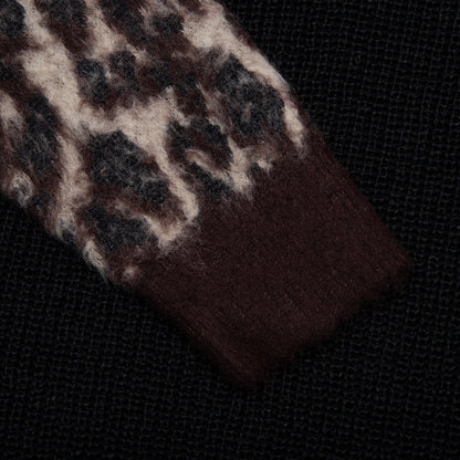 Leopard Cardigan - Brown/Black
