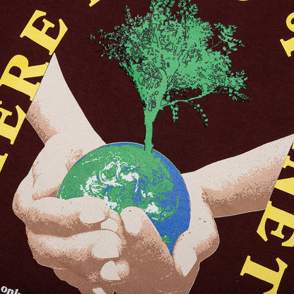 There Is No Planet B Tee - Bitter Chocolate