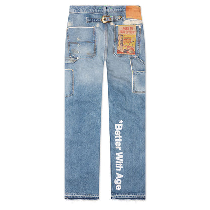 Mason Double-Knee Selvage Denim Trouser - Indigo