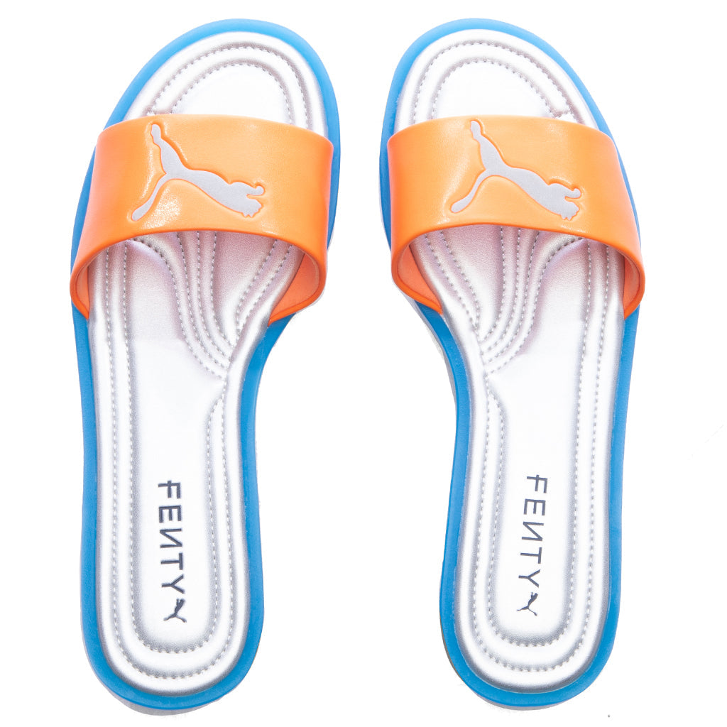 Puma x Fenty Women's Slide Chic - Rickie Orange/Racing Blue