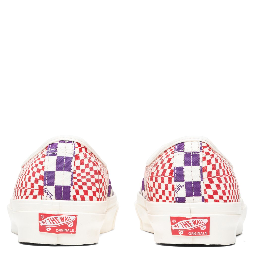 OG Authentic LX - Logo Check/Violet Indigo/Racing Red