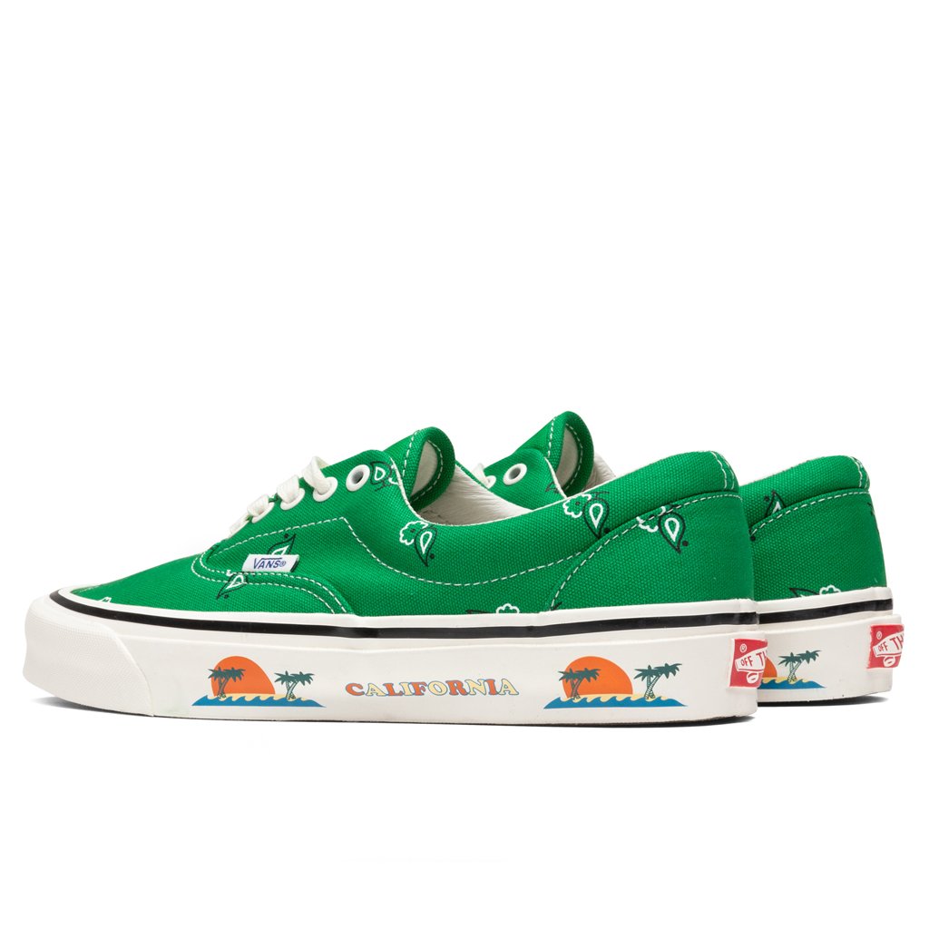 OG Era LX "Paisley" - Fern Green/White