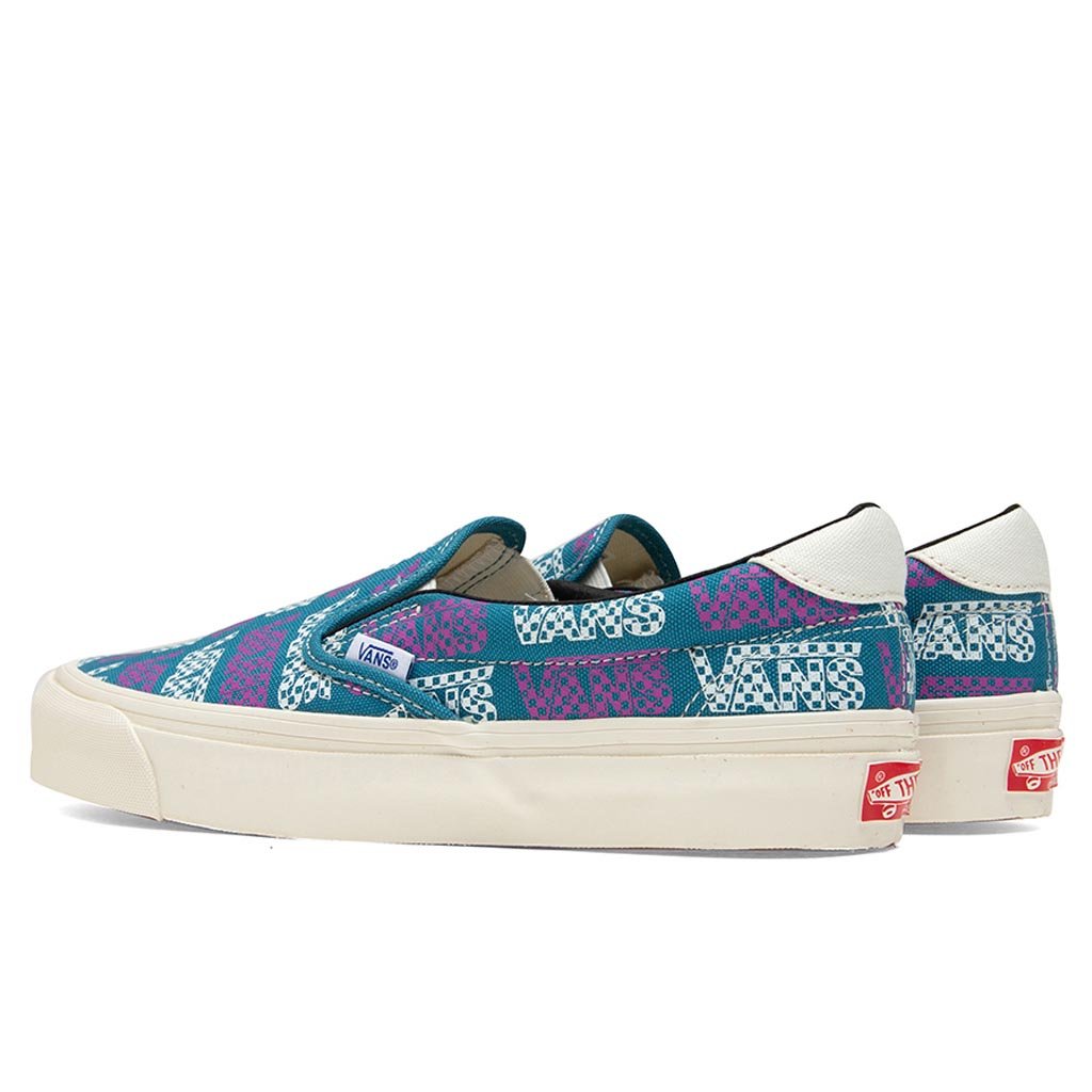 OG Slip-LX - Larkspur/Logo Checkerboard