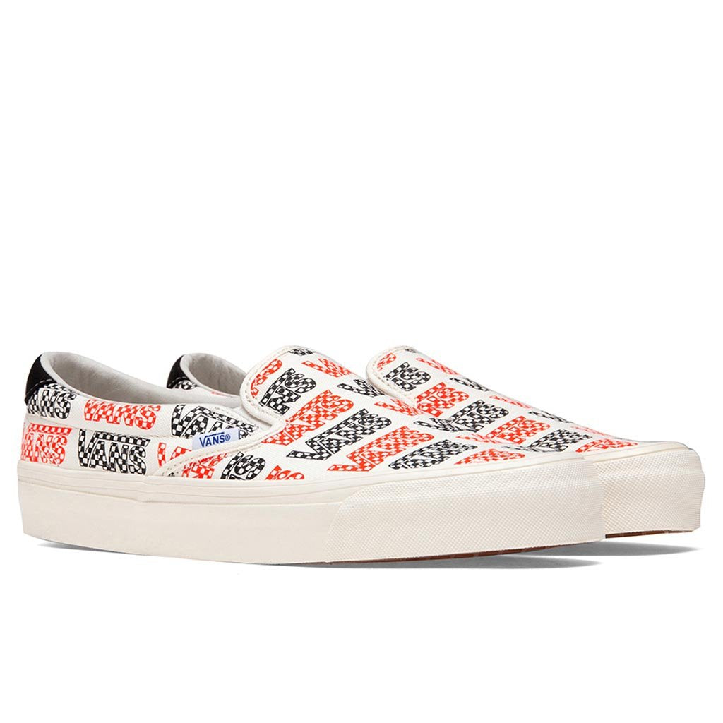 OG Slip-LX - Racing Red/Logo Checkerboard