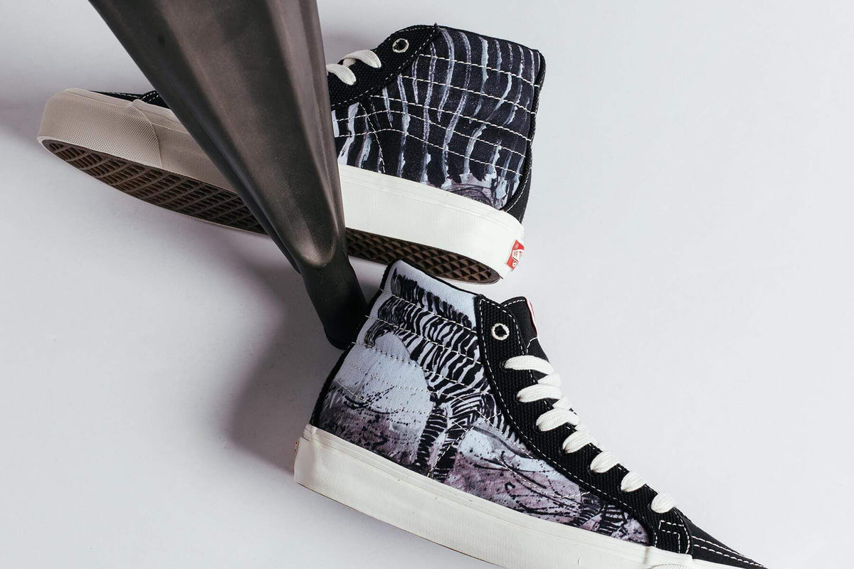 Vans Vault x Ralph Steadman OG Sk8-Hi LX - Zebra