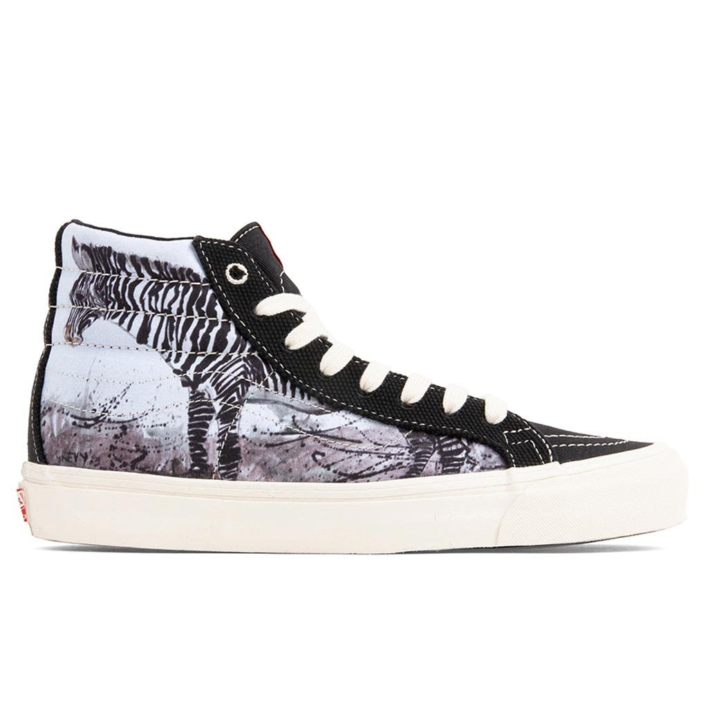 Vans Vault x Ralph Steadman OG Sk8-Hi LX - Zebra