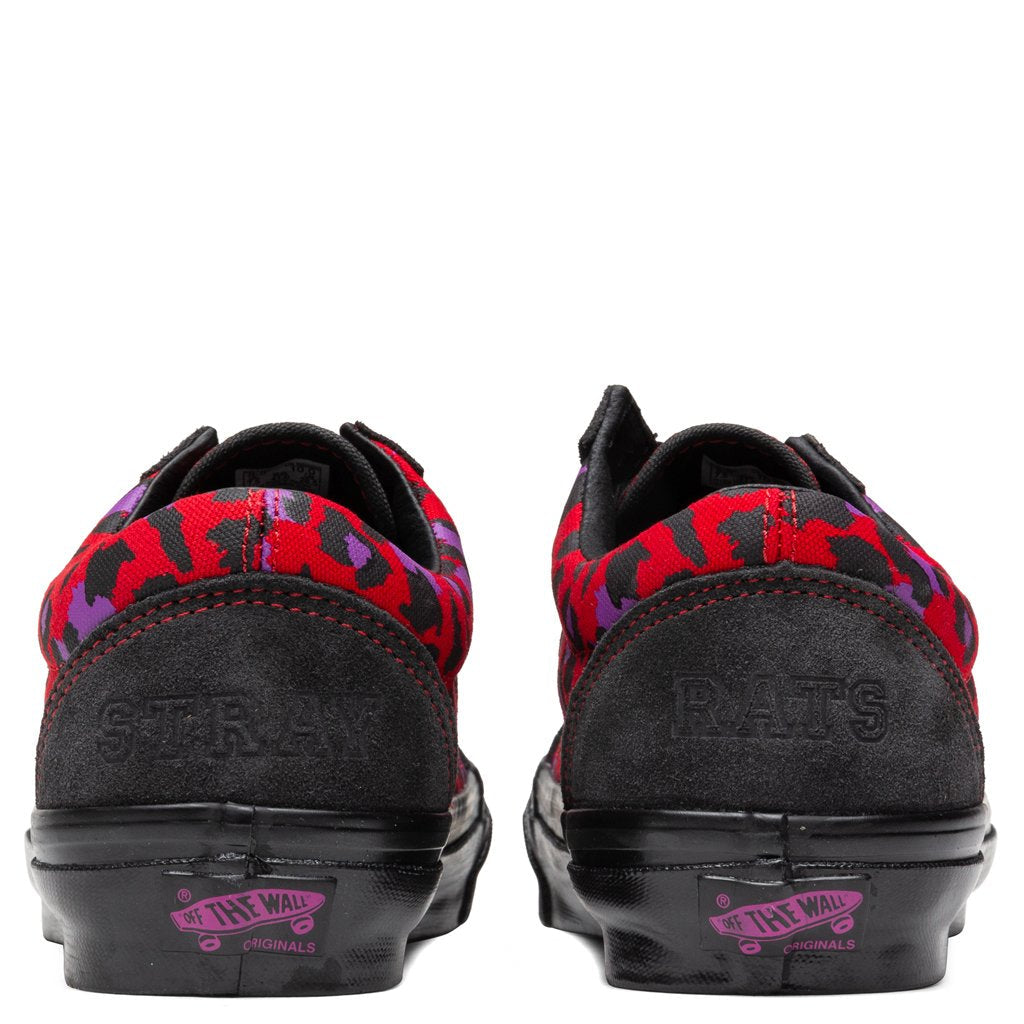 Vans Vault x Stray Rats UA Old Skool NS OG LX - Raven/Racing Red
