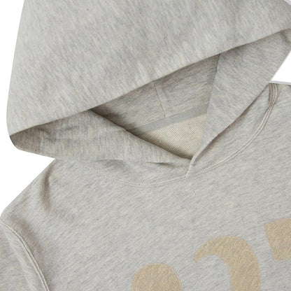 Vintage Numbering Pullover Hoodie - Grey