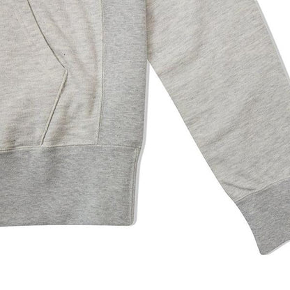 Vintage Numbering Pullover Hoodie - Grey