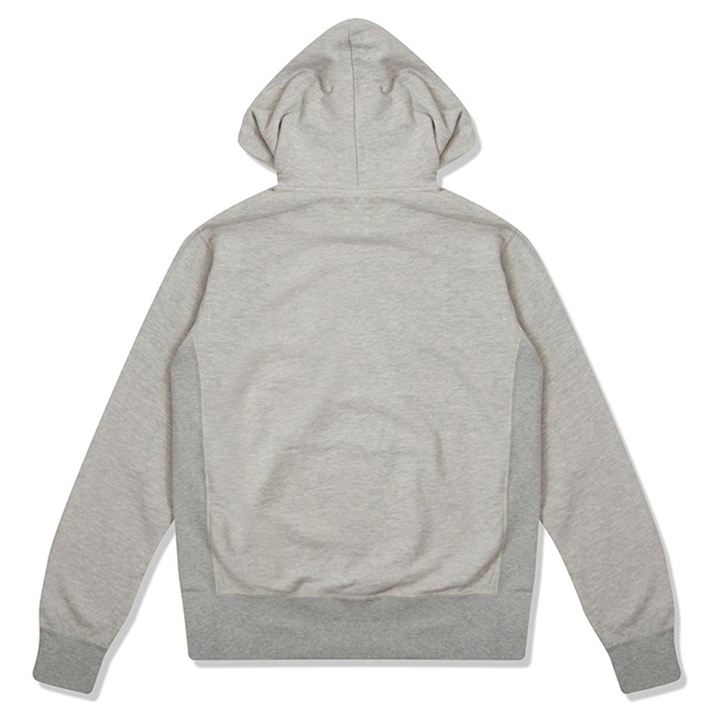Vintage Numbering Pullover Hoodie - Grey