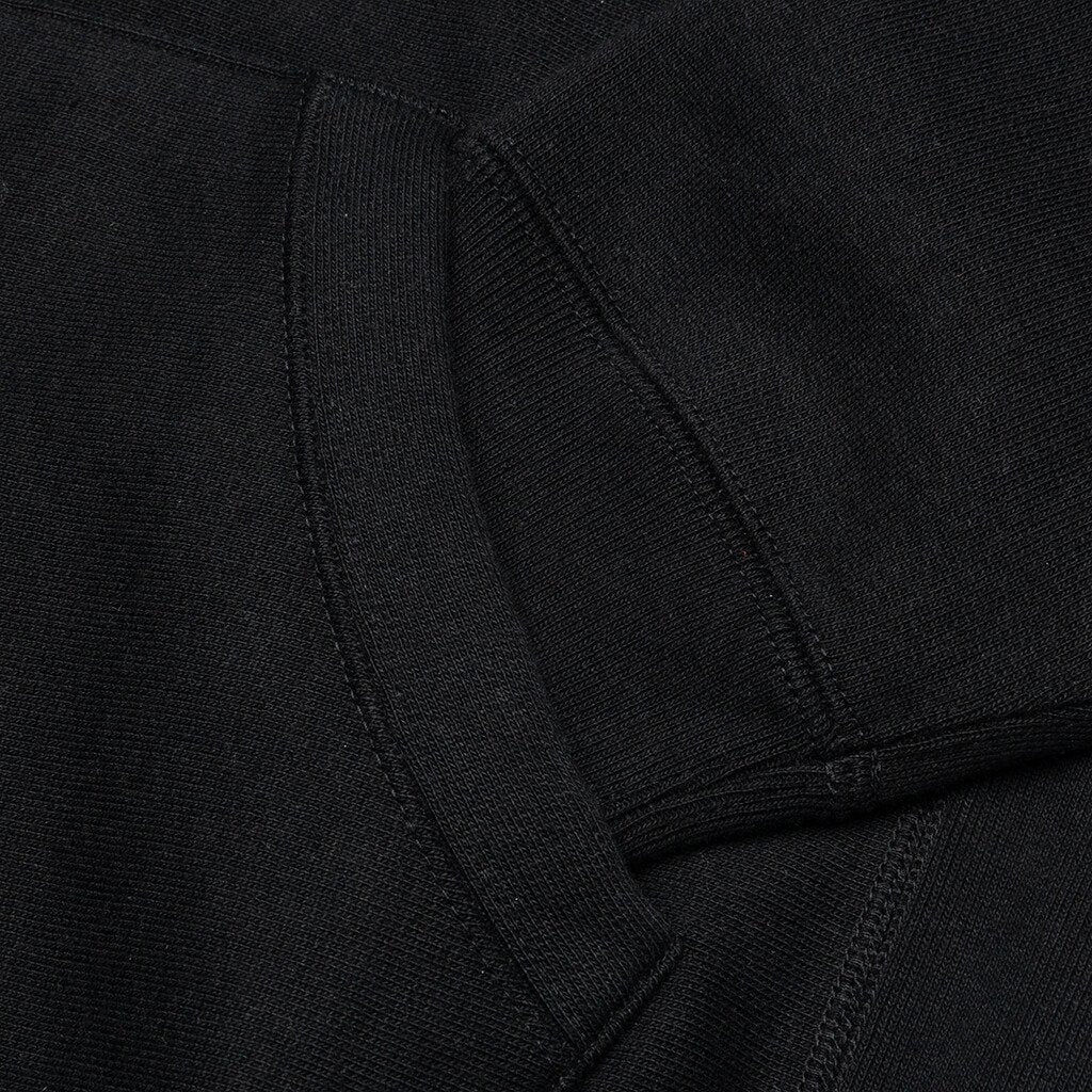 Heavy Weight Pullover Hooded Sweatshirt Type 1 - Black
