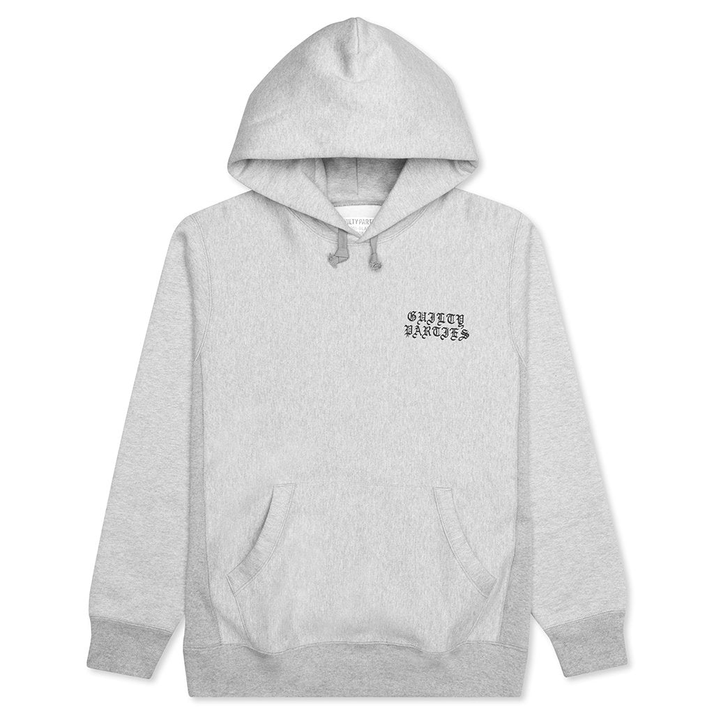 Heavyweight Pullover Hooded Sweatshirt Type-1 - Grey