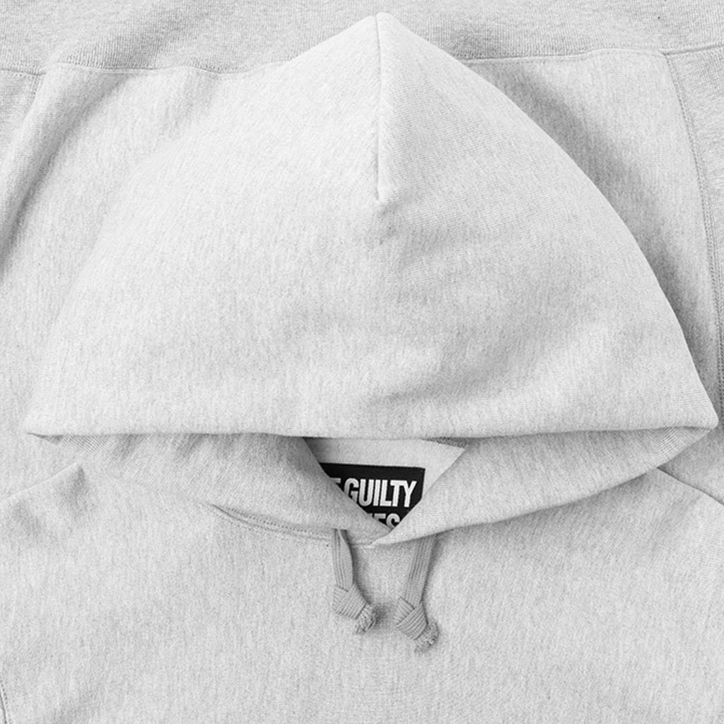 Heavyweight Pullover Hooded Sweatshirt 'Type-4' - Grey