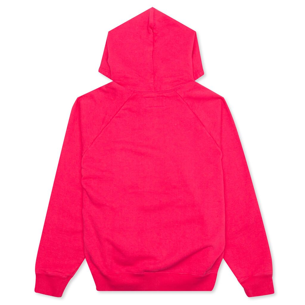 Washed Heavyweight Pullover Hooded Sweatshirt Type-2 - Pink