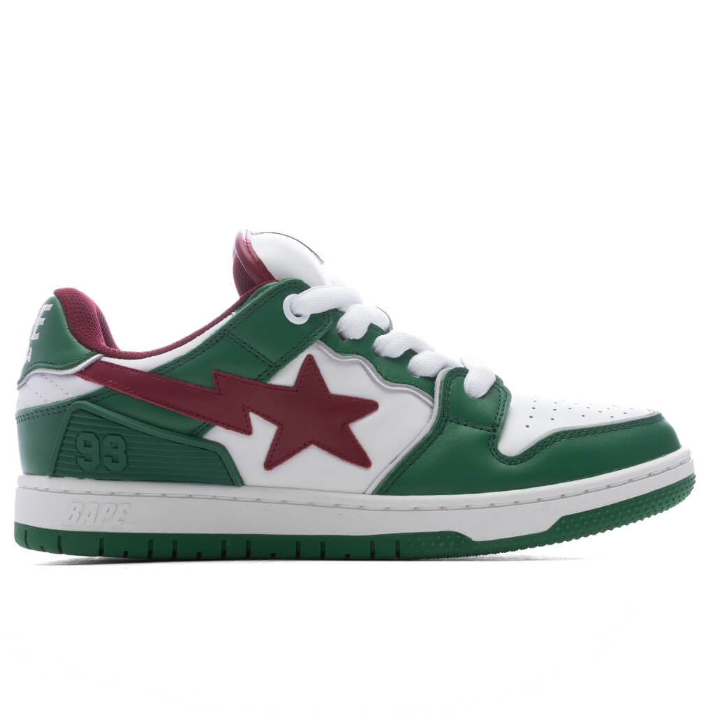 Women's New Bape SK8 STA #1 - Green